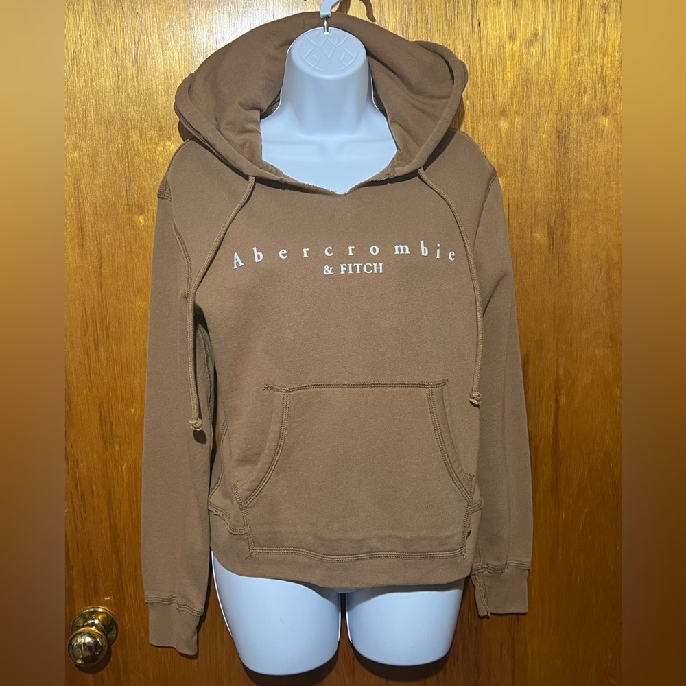 Abercrombie & Fitch Hoodie Light Brown Size Small